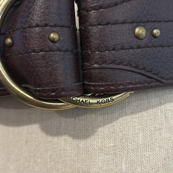 Michael Kors Wide Leather Belt - Picture 3 of 11